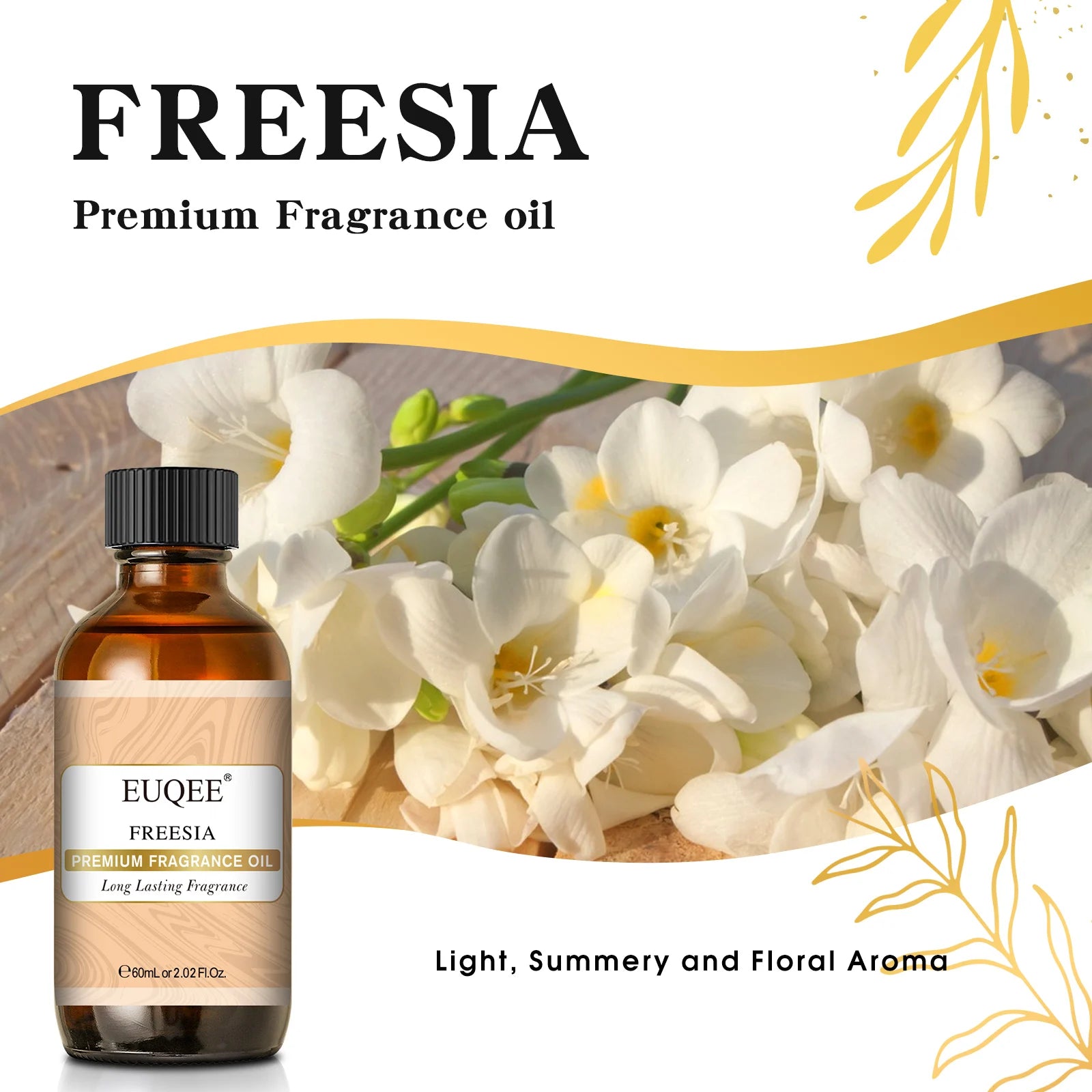 EUQEE 60ml Premium Fragrance Oil For Diffuser Candle Making Coconut & Vanilla Japanese Magnolia Bubble Gum Aroma Fragrance Oils