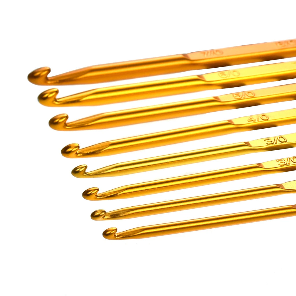 Crochet Hooks, Double-Ended Aluminum for Tunisian Crochet & Yarn Crafts