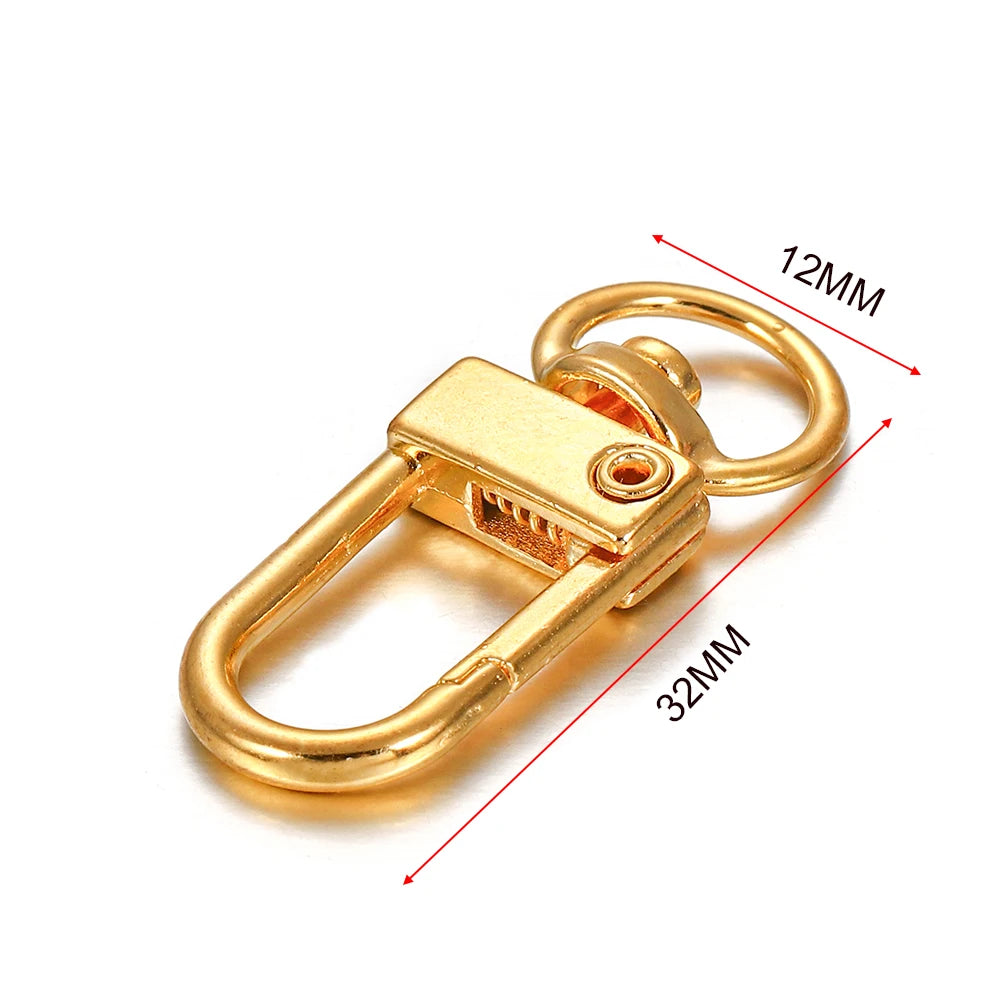 Lobster Clasps Metal Snap Hook Keychain Findings DIY Jewelry Making