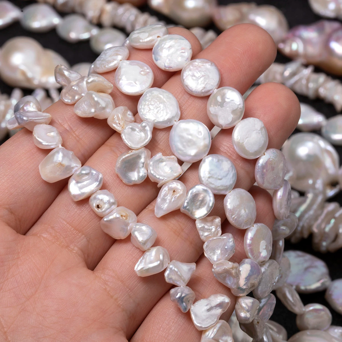 Pearl Beads Freshwater Baroque-Style Irregular Shapes for DIY Jewelry Making