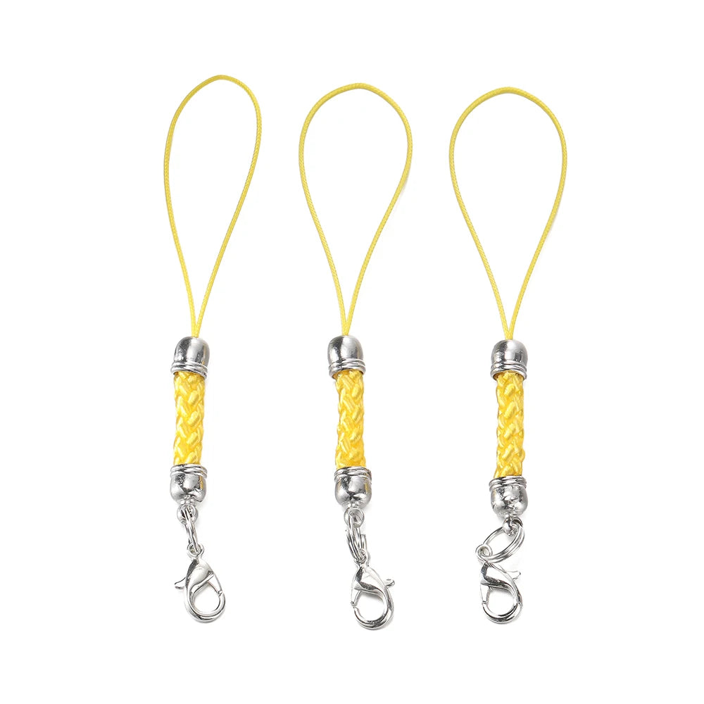 Keychain Cord Straps Lobster Clasps Jump Rings DIY Jewelry Making Craft Supplies