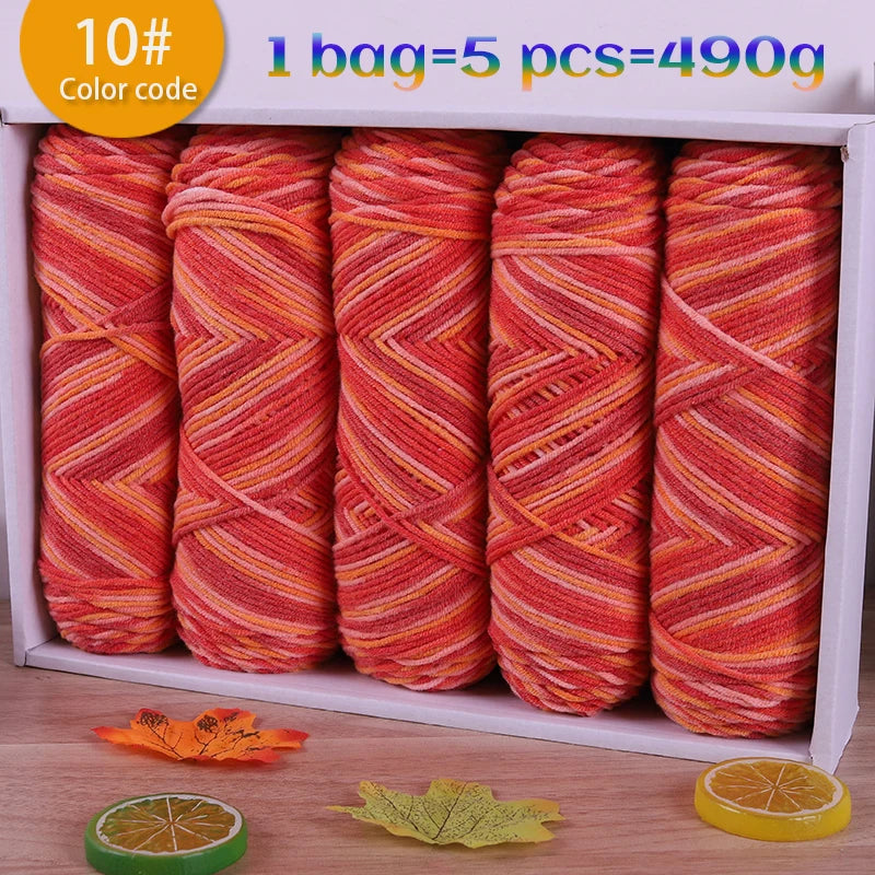 Yarn, Color Gradient for Knitting Sweaters, Scarves, Hats & Handmade Gifts