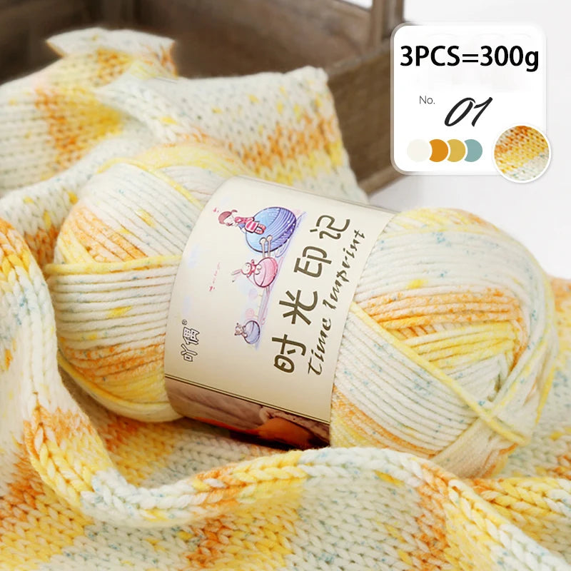 Yarn, Colorful Gradient for Sweaters, Coats, Gloves, Bags & Blankets