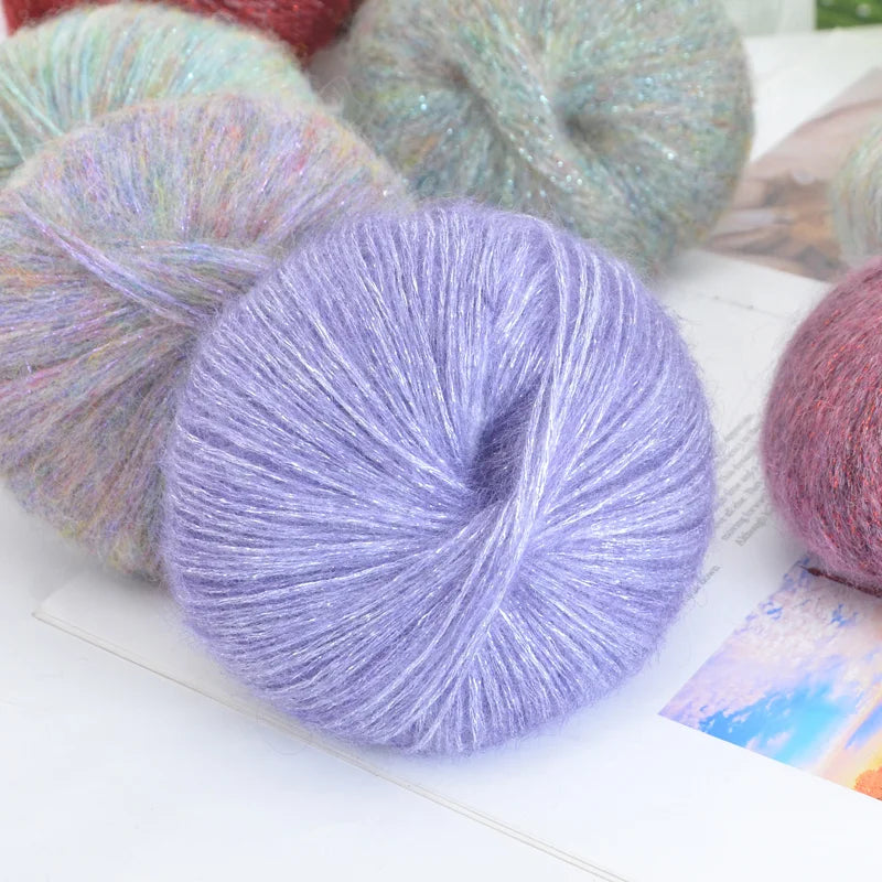 Yarn, Glitter Effect for Knitting Sweaters, Scarves, Hats & Handmade Gifts