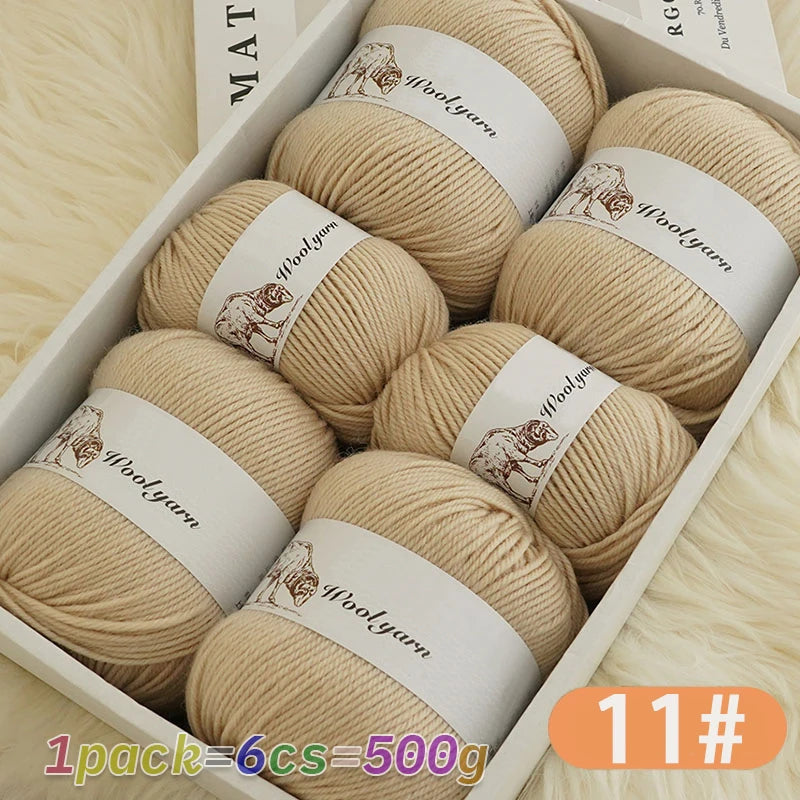 Yarn, Solid Color for Handmade Scarves, Sweaters, Gloves & Winter Hats
