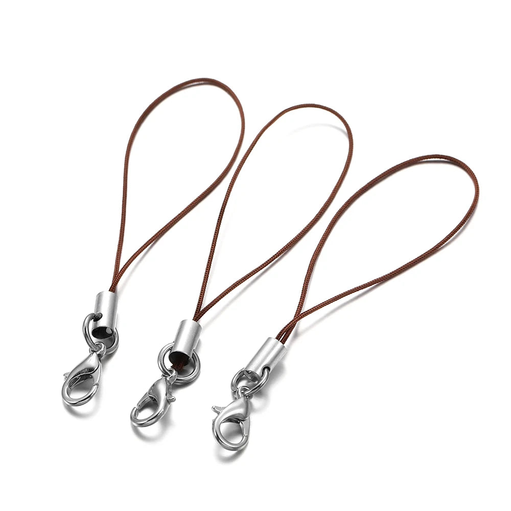 Keychain Cords with Lobster Clasps Lanyard Straps DIY Jewelry Making