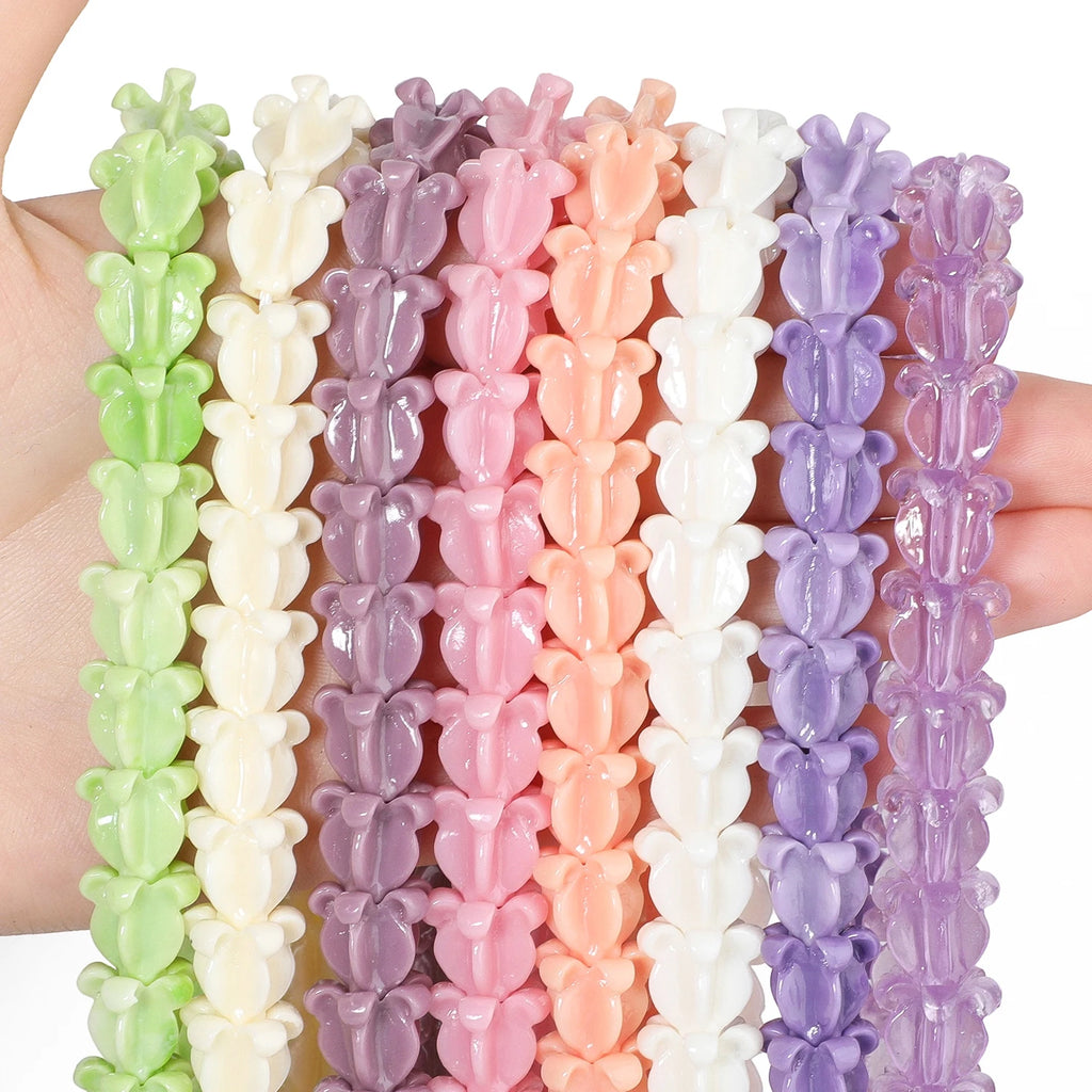Shell Powder Beads Hawaiian Pikake Crown Flower for DIY Jewelry Making