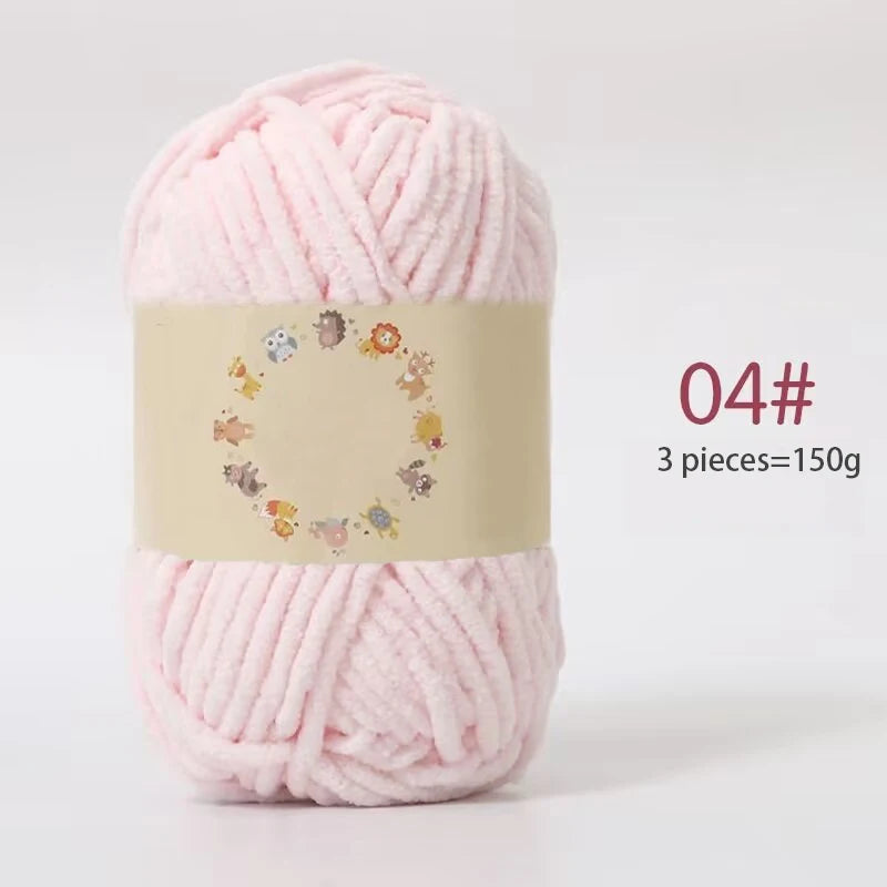 Yarn, Fine Chenille for Handmade Bear Crafts, Pillows, Sweaters & Scarves