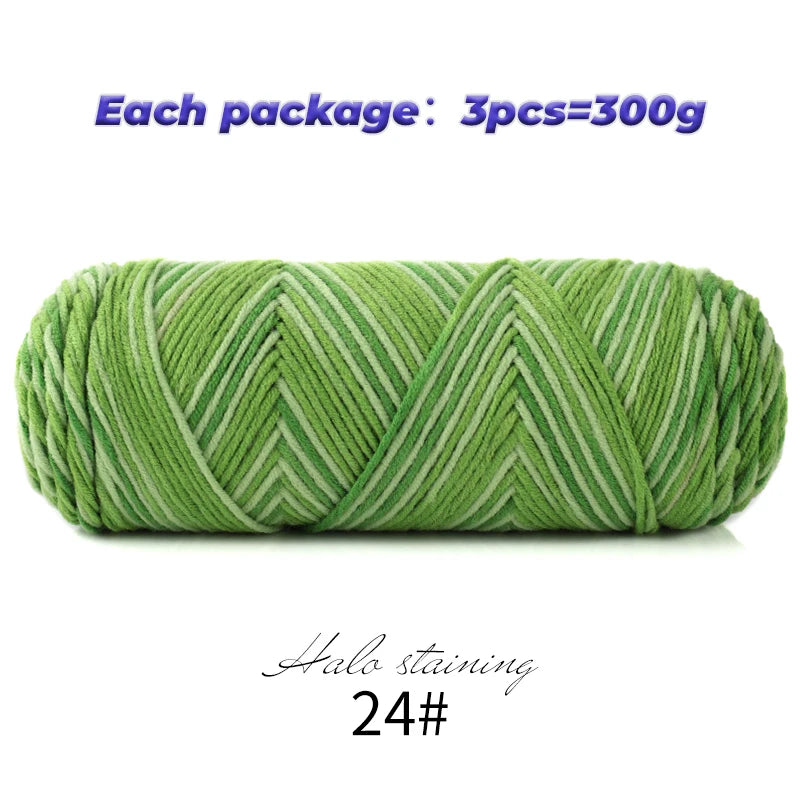 Yarn, Multicolor for Handmade Sweaters, Scarves, Blankets & Crochet Crafts
