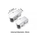 Watch Band Clasps Stainless Steel Jaw Crimp Hooks DIY Jewelry Making