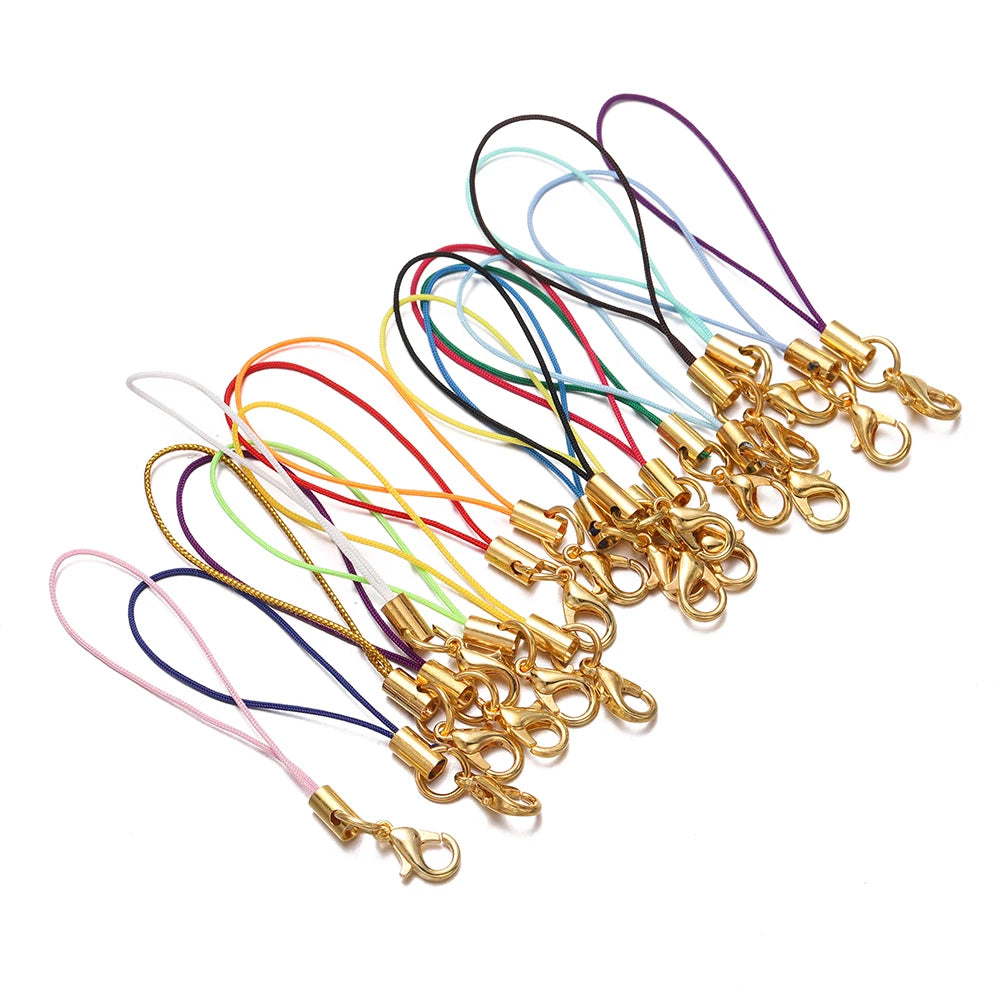 Keychain Cords with Lobster Clasps Lanyard Straps DIY Jewelry Making