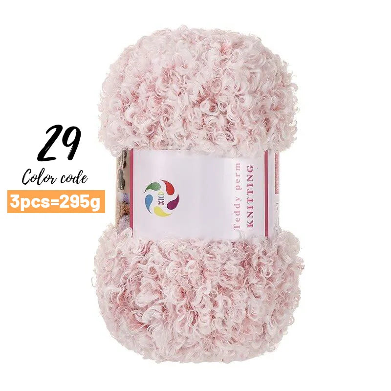 Yarn, Teddy-Style Faux Fur for Scarves, Sweaters, Bags & Cozy Home Crafts