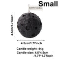 Small black moon candle diagram showing 1.77 in height and width and 1.55 oz candle weight