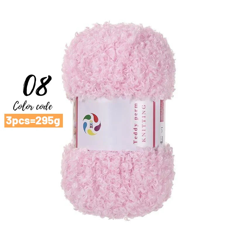 Yarn, Teddy-Style Faux Fur for Scarves, Sweaters, Bags & Cozy Home Crafts