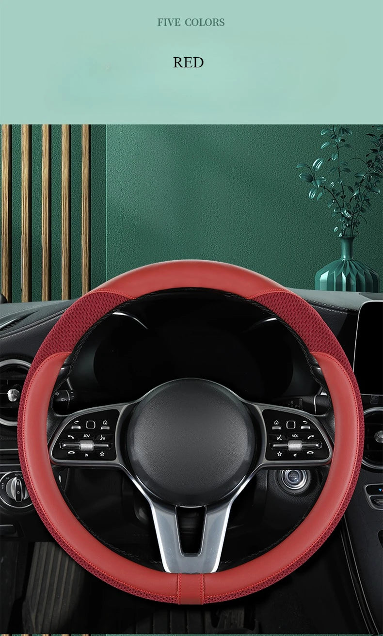 Car Steering Wheel Cover Premium Steering Wheel Cover Anti-Slip Comfort