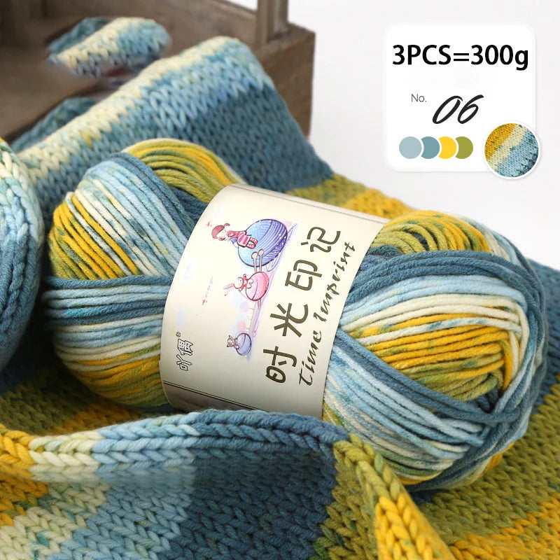 Yarn, Colorful Gradient for Sweaters, Coats, Gloves, Bags & Blankets
