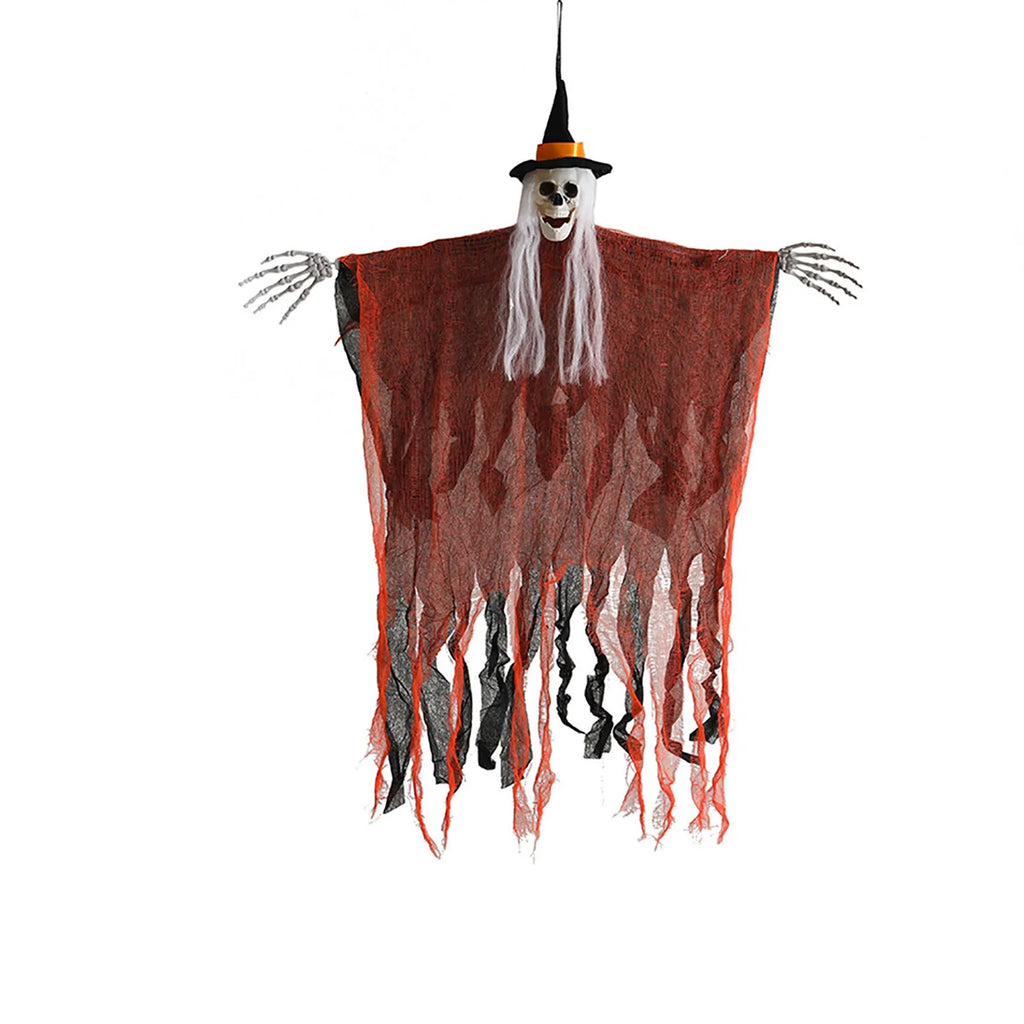 Halloween Skeleton Ghost Hanging Prop, 36 in, 2 Colors, Indoor/Out