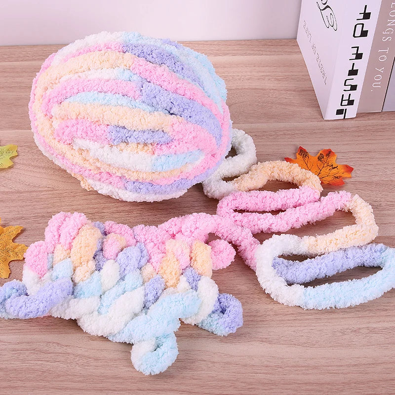 Yarn, Extra-Thick Chenille for Blankets, Cushions, Pet Beds & Cozy Crafts