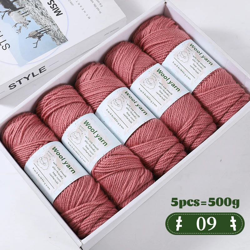 Yarn, Thick Rainbow Gradient for Coats, Scarves, Gloves & Creative Knitwear