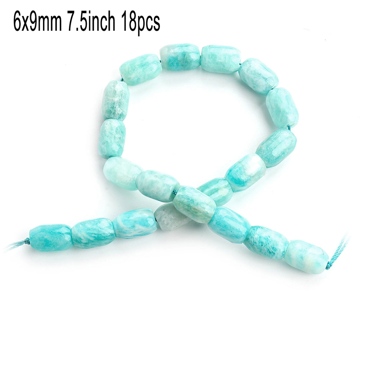 Stone Beads Amazonite-Style Faceted Mixed Shapes for DIY Jewelry Making