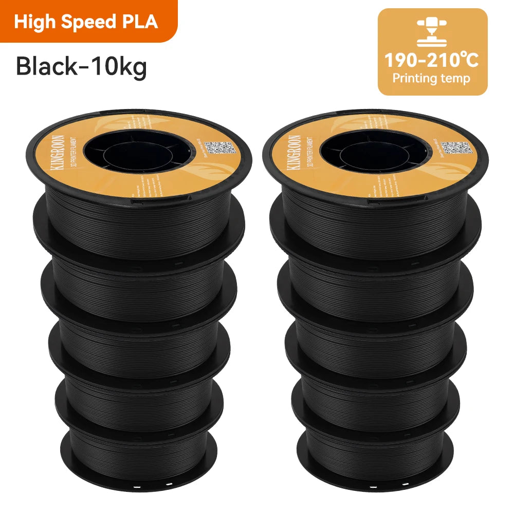 KINGROON HS-PLA Filament 1.75mm High Speed PLA 3d Printer Filament For Bambu All FDM 3D Printer 3D Printing Materials 5/10KG