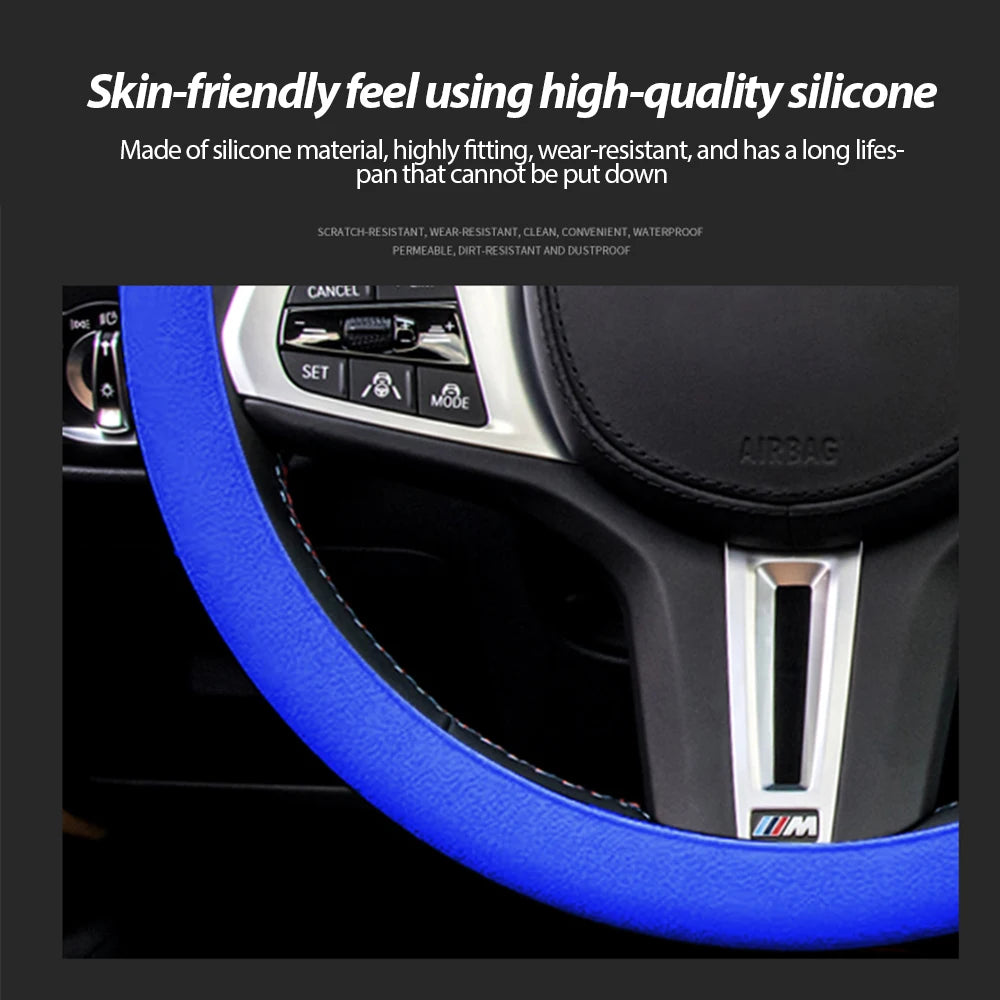 Silicone Car Steering Wheel Cover Steering Wheel Cover Anti-Slip Comfort