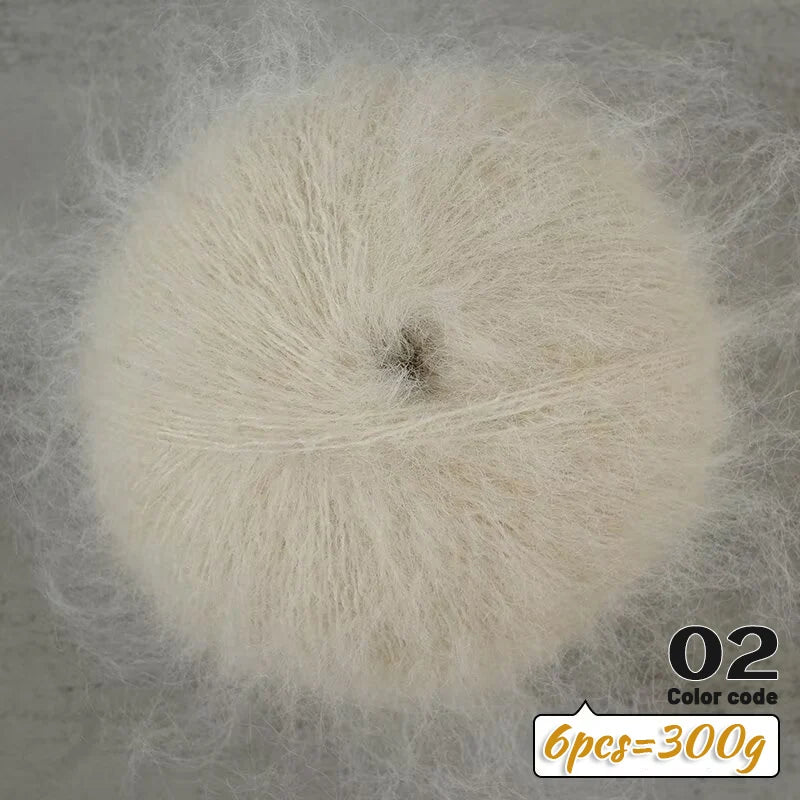 Yarn, Colorful Long-Pile for Knitting Sweaters, Coats, Shawls & Accessories