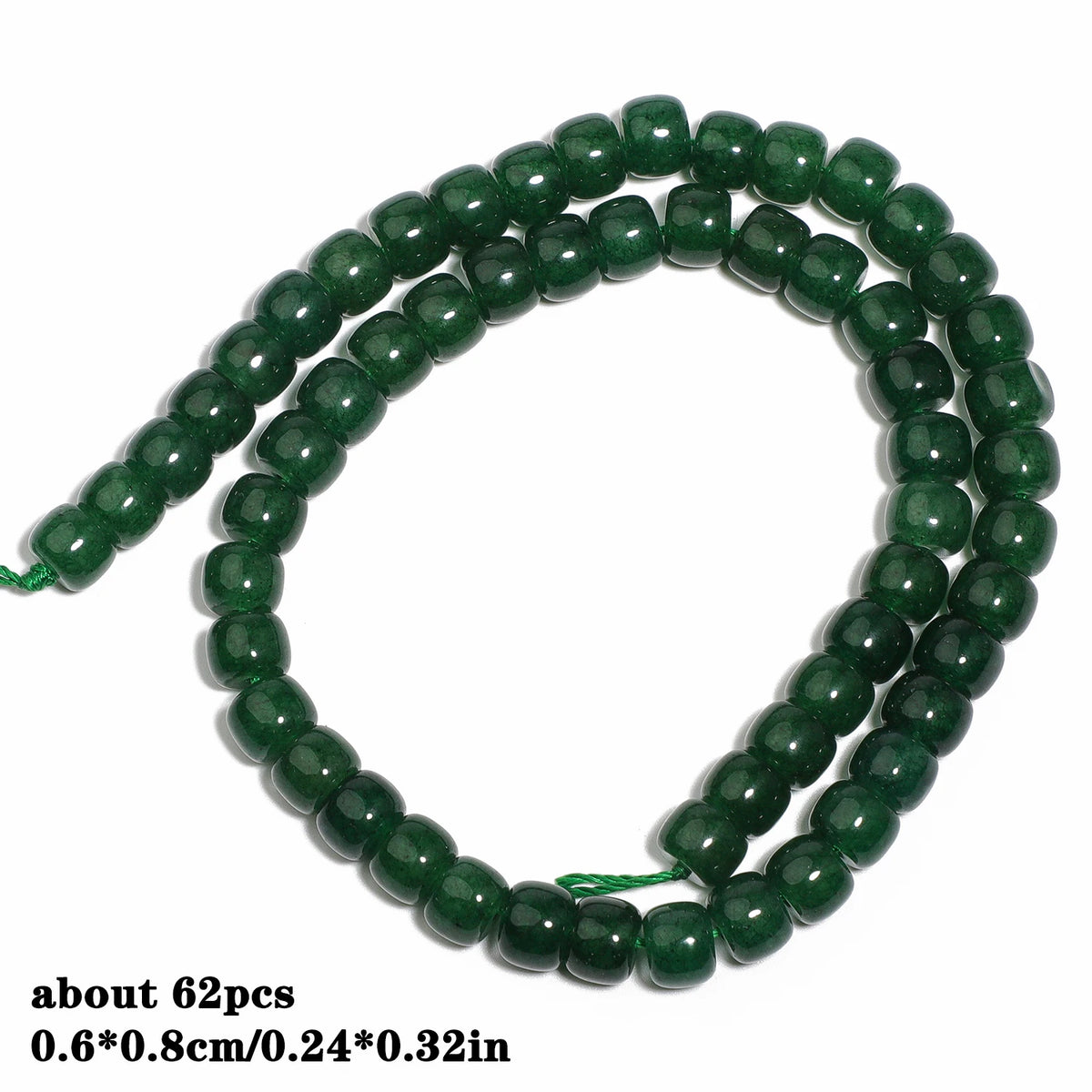 Stone Beads Green Chalcedony-Style Mixed Shapes for DIY Jewelry Making