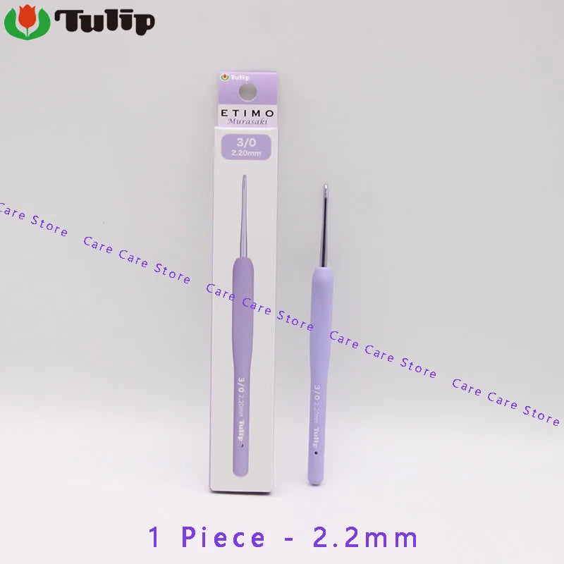 Crochet Hook, Tulip Etimo Murasaki Cushion Grip for Handmade Yarn Crafts