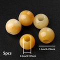 Stone Beads Large-Hole Agate Tiger Eye Jade Styles for DIY Jewelry Making