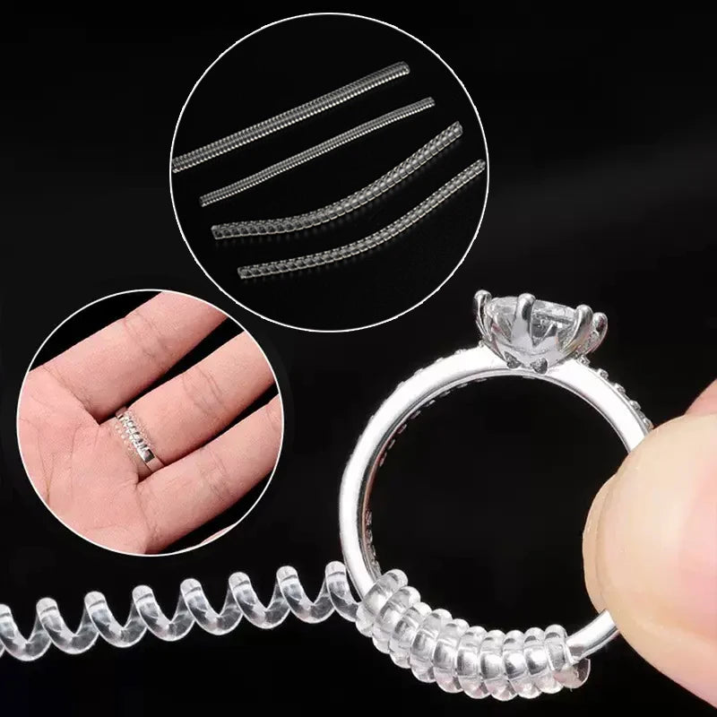 Ring Size Reducers Clear Spiral Jewelry Guards DIY Jewelry Making Craft Supplies