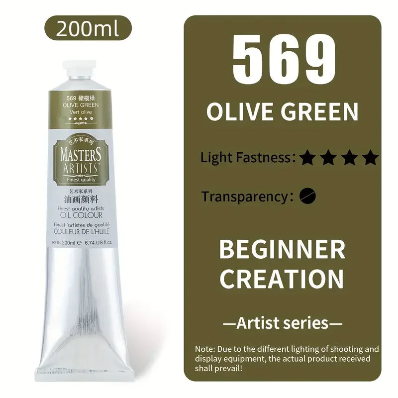 Oil Paint Jumbo Tube, Marie's 200ml — 14 Colors, Artist Grade