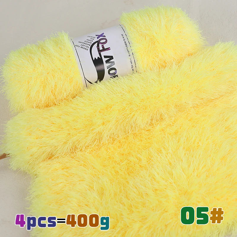 Yarn, Faux Fur Eyelash Texture for Knitting Coats, Scarves, Hats & Vests