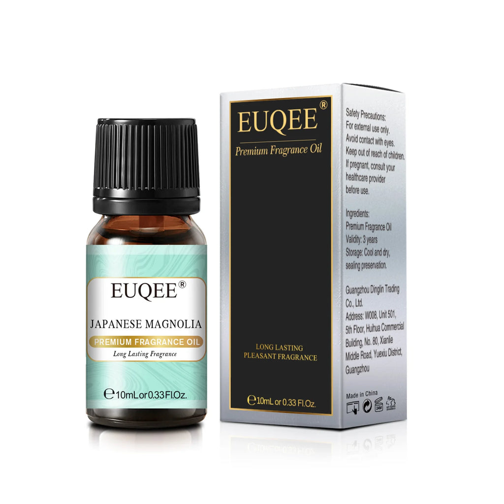 EUQEE 10ML Floral Series Fragrance Oil For Aromatherapy,Making Candle,Coconut & Vanilla Japanese Magnolia Pumpkin Pie Aroma Oils