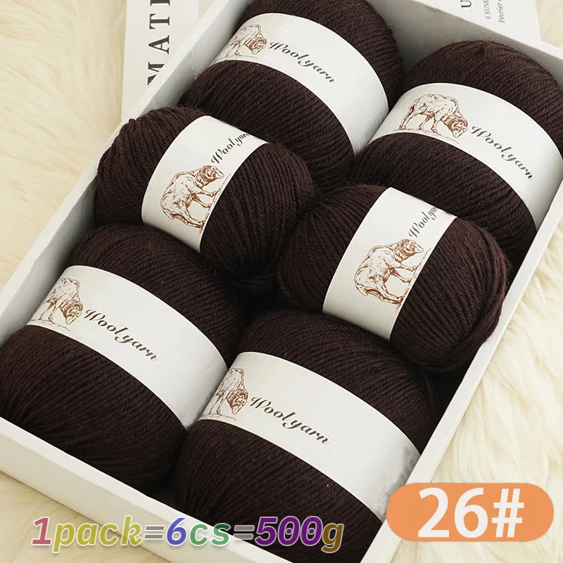 Yarn, Solid Color for Handmade Scarves, Sweaters, Gloves & Winter Hats