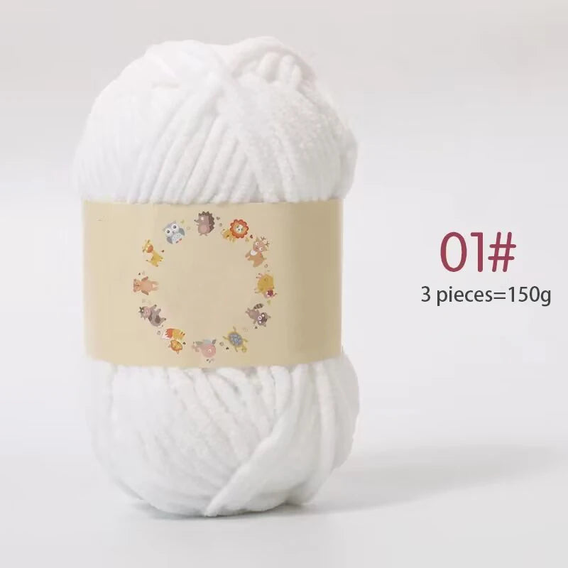 Yarn, Fine Chenille for Handmade Bear Crafts, Pillows, Sweaters & Scarves