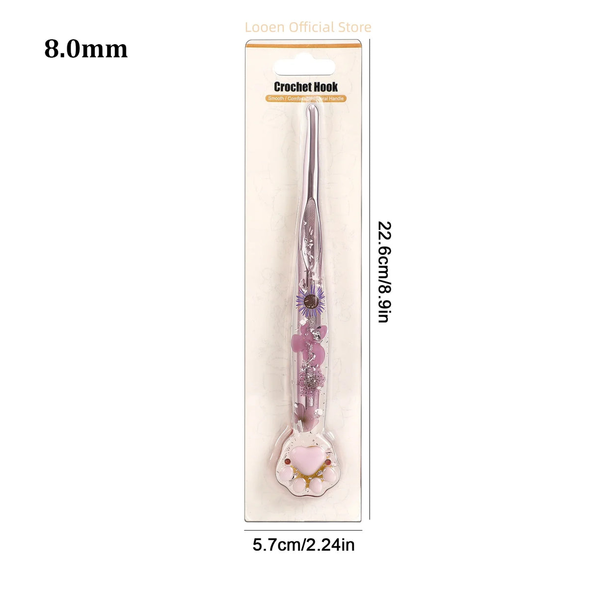 Crochet Hooks, Macaron Cat Paw Handles for Handmade Yarn & Craft Projects