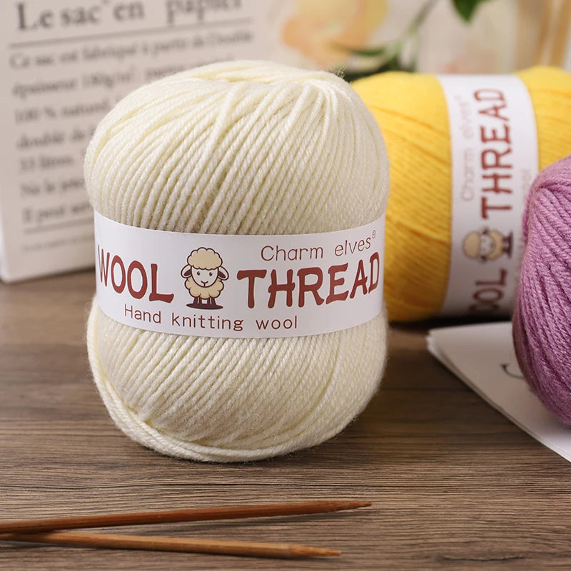 Yarn, Medium-Coarse for Knitting Sweaters, Scarves, Hats & Winter Crafts