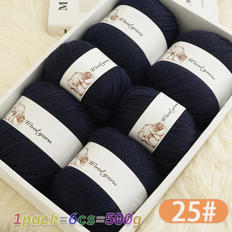 Yarn, Solid Color for Handmade Scarves, Sweaters, Gloves & Winter Hats