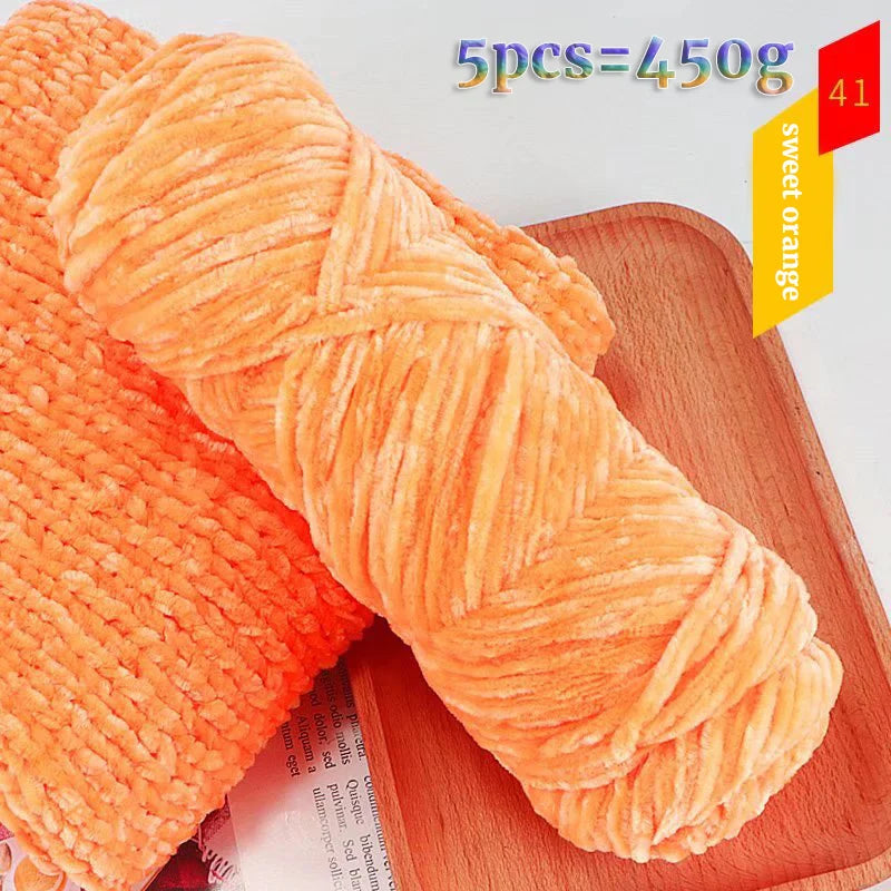 Yarn, Fine Chenille for Sweaters, Scarves, Hats, Rugs & Cushion Crafts