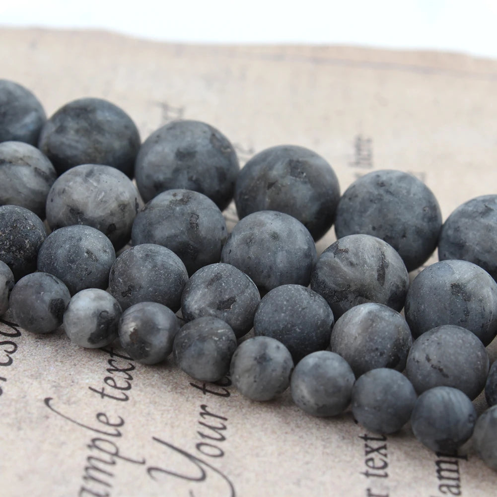 Stone Beads Matte Round Turquoise Jasper Quartz Styles for DIY Jewelry Making
