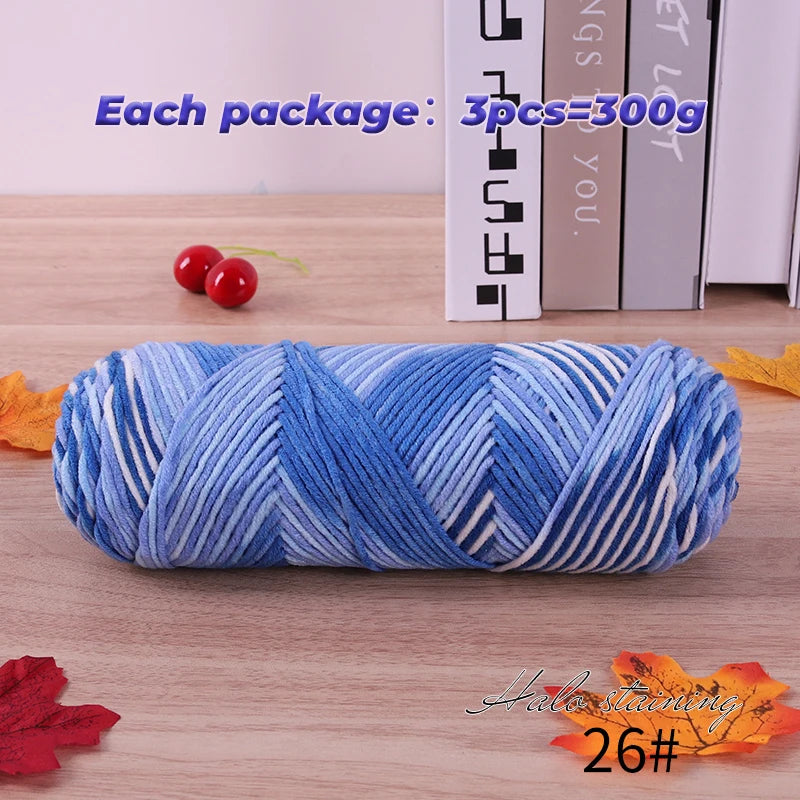 Yarn, Multicolor for Handmade Sweaters, Scarves, Blankets & Crochet Crafts