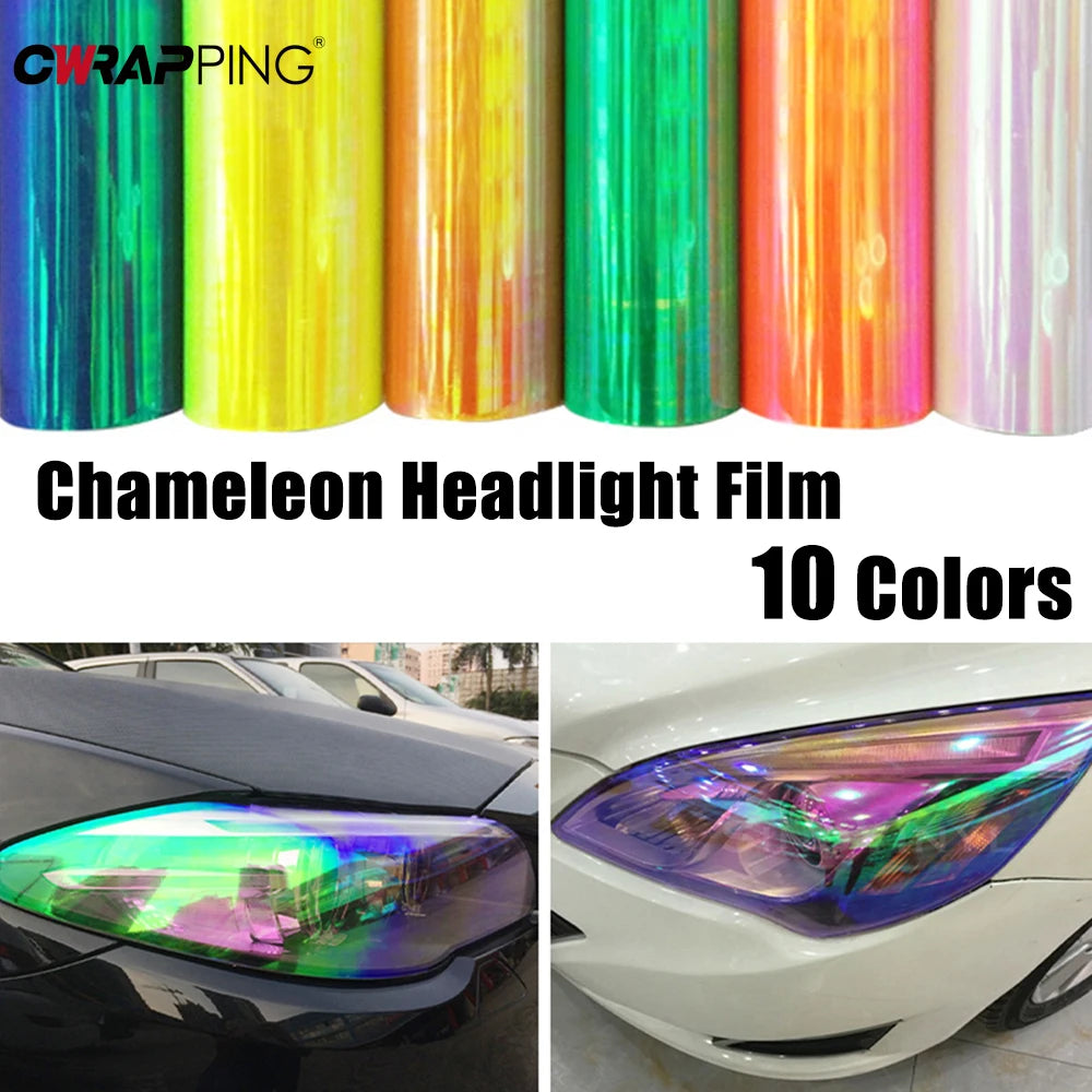 Headlight Tint Film Chameleon Color Changing PVC Taillight Wrap