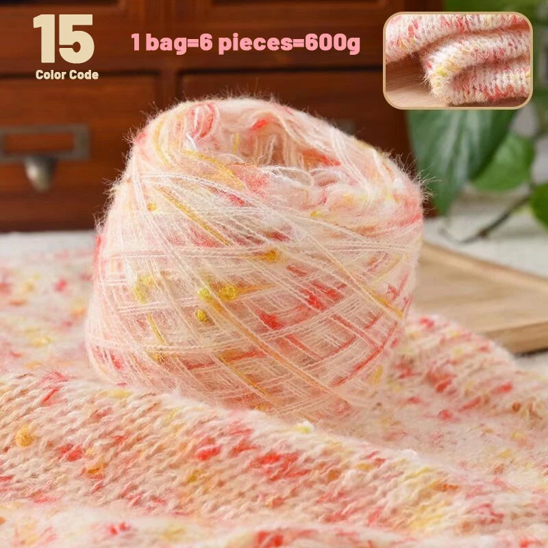 Yarn, Rainbow Colors for Sweaters, Scarves, Hats, Blankets & Shawls