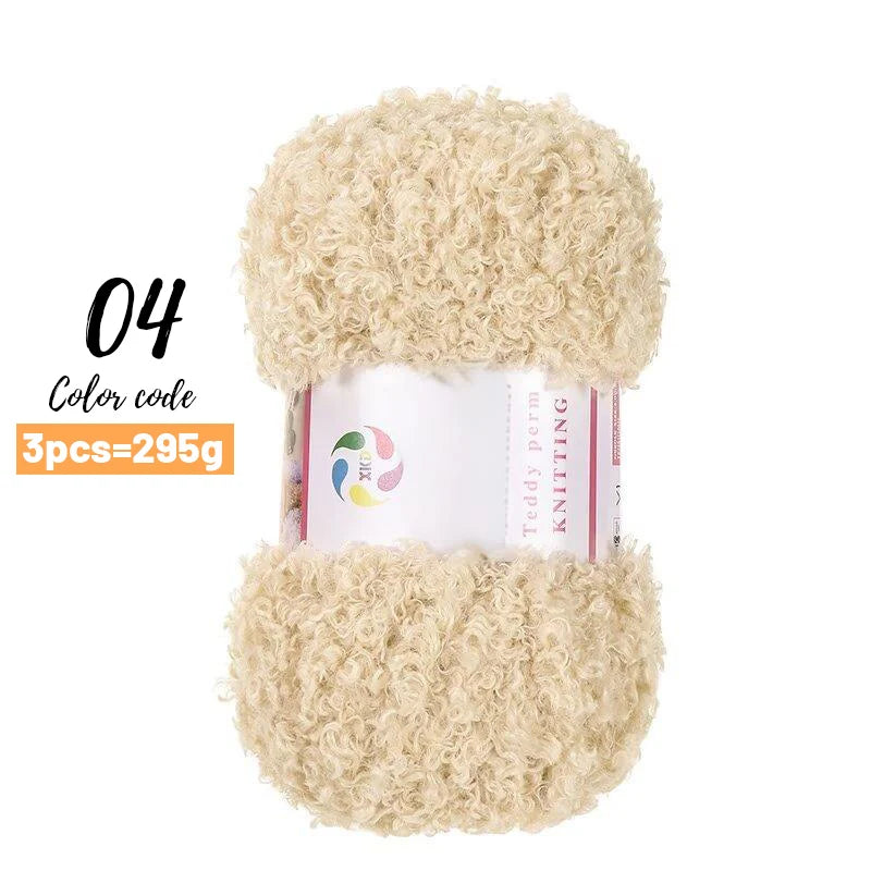 Yarn, Teddy-Style Faux Fur for Scarves, Sweaters, Bags & Cozy Home Crafts