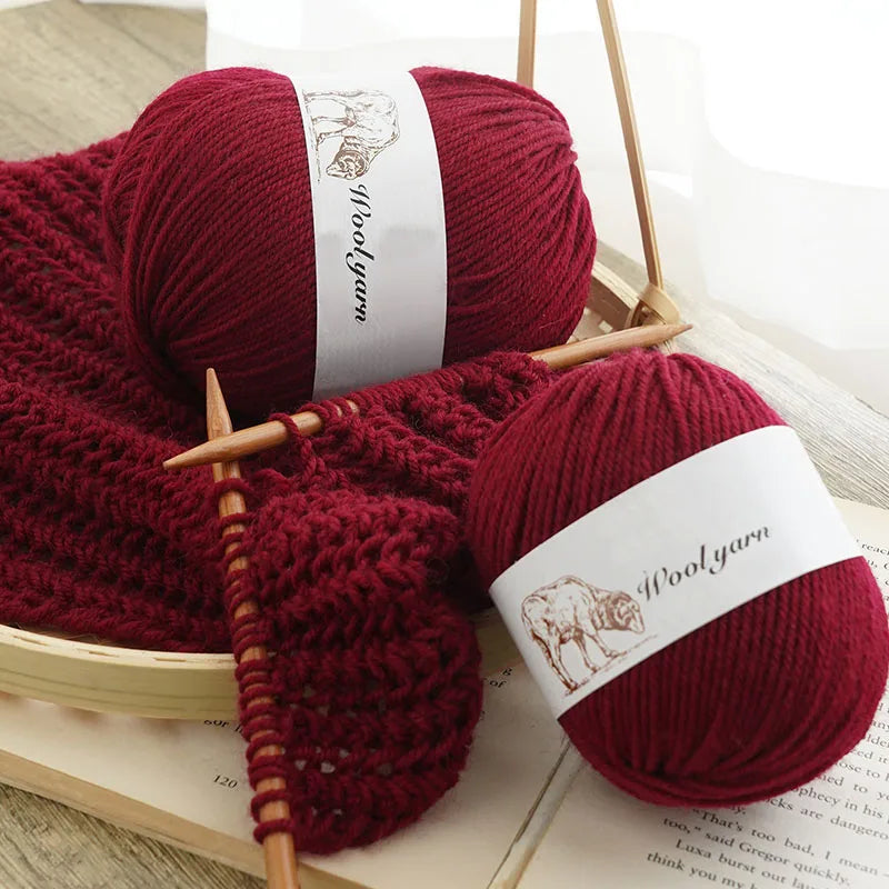 Yarn, Solid Color for Handmade Scarves, Sweaters, Gloves & Winter Hats
