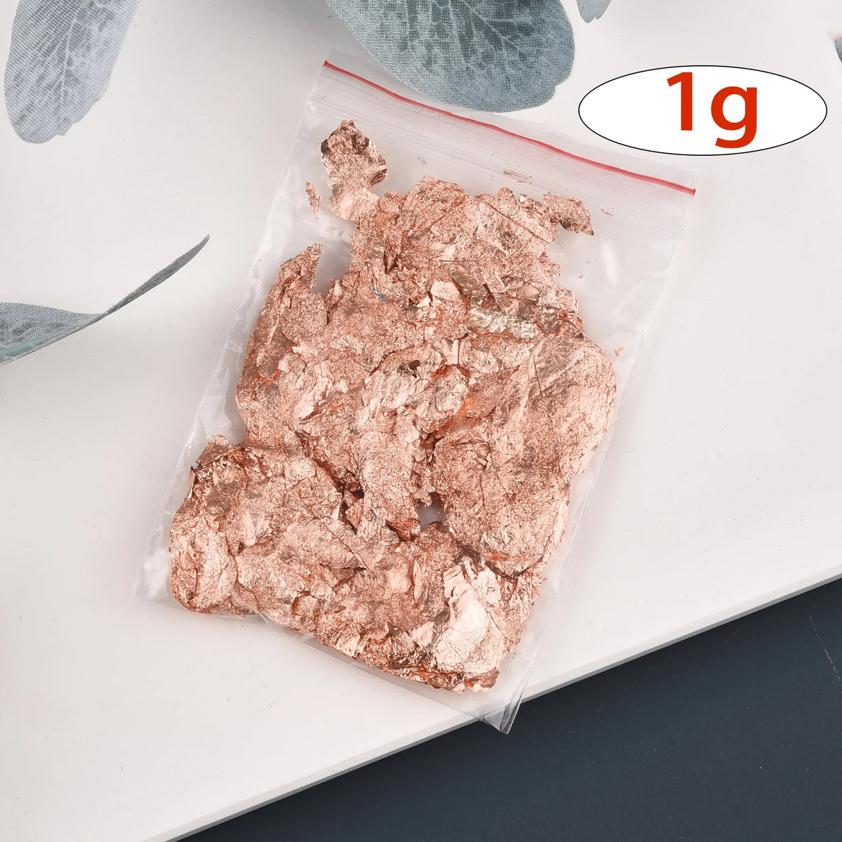 Imitation Gold & Silver Foil Flakes for Candles, Resin & Nail Art — 5 Colors