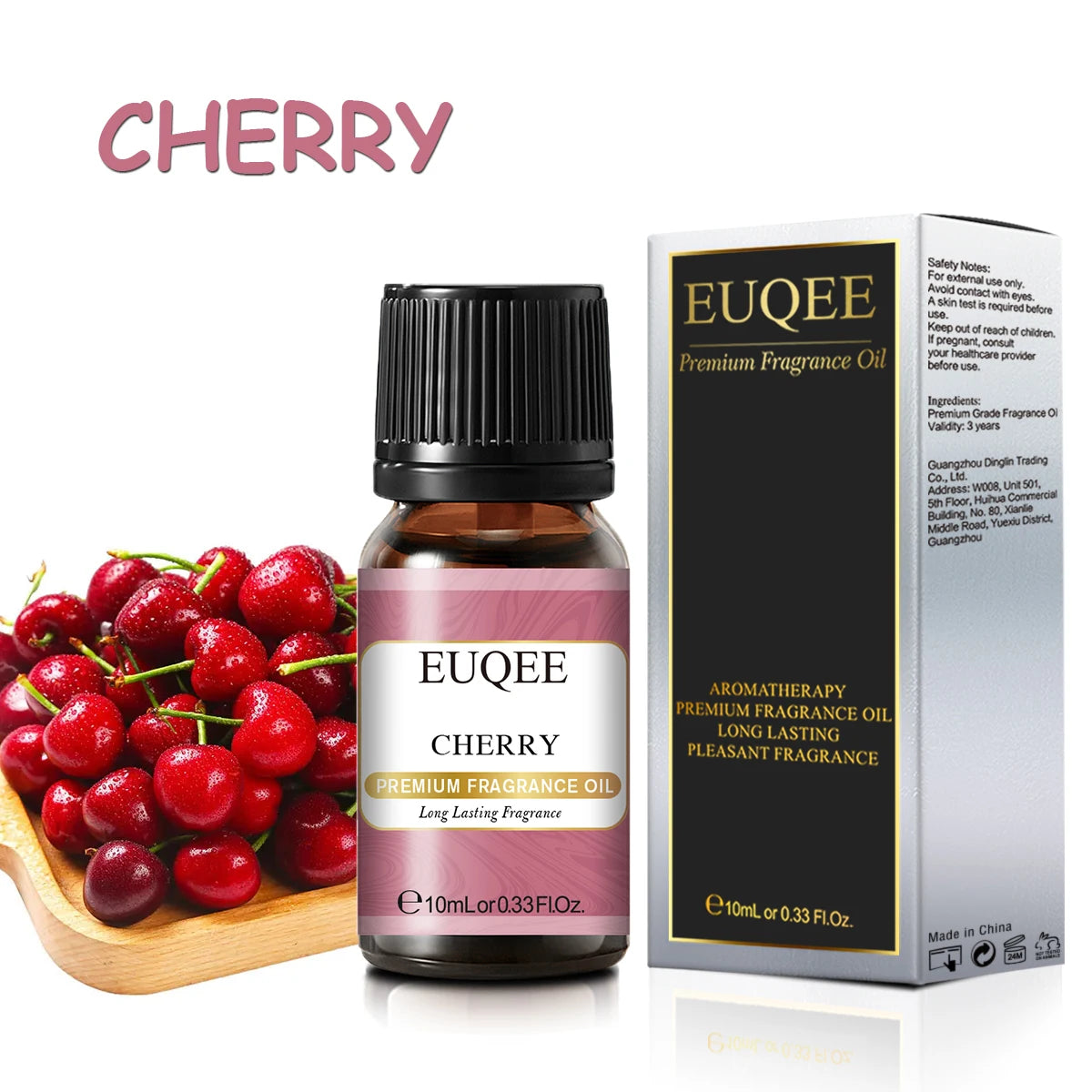 EUQEE 10ml Sweet Fruit Fragrance Oil — 8 Scents for Candles & Soap