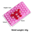 56 Mini Love Candle Silicone Mold DIY Valentine's Craft Gifts Making Tools Heart Shape Cake Chocolate Baking Molds Home Decor
