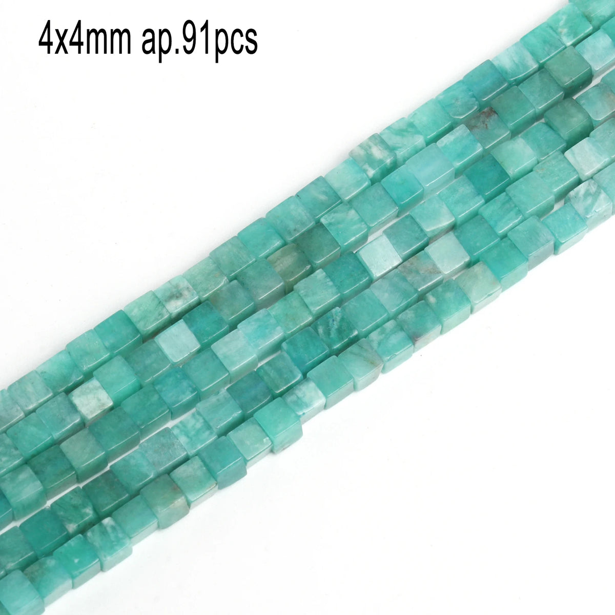 Stone Beads Amazonite-Style Faceted Mixed Shapes for DIY Jewelry Making